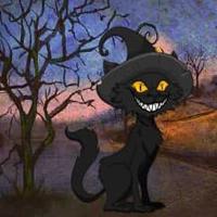 play G2R-Terrible Halloween Cat Escape Html5