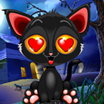 play Halloween Black Cat Escape