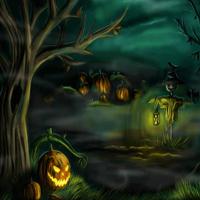 play Hog-Halloween Silhouette Forest Escape Html5