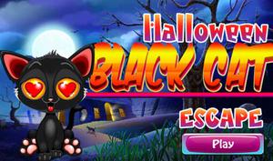 play Halloween Black Cat Escape