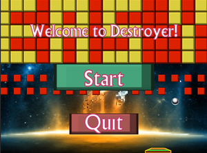 play Destroyer (Brick Breaker Game)