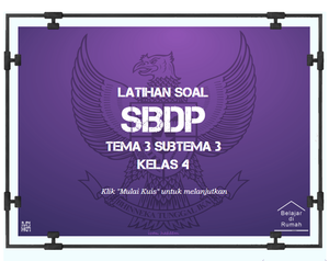 play Latihan Soal Kelas 4 - Sbdp - Tema 3 Subtema 3