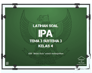 play Latihan Soal Kelas 4 - Ipa - Tema 3 Subtema 3