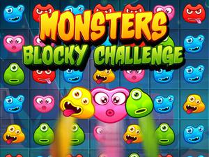 play Monsters Blocky Challenge