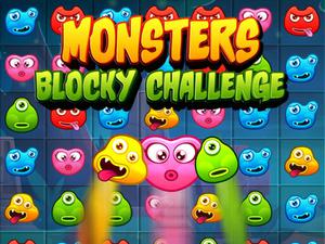 play Monsters Blocky Challenge