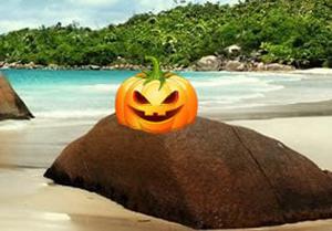 play Halloween Pumpkin Beach Escape