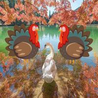 play Hog-Autumn Lake Forest Escape Html5