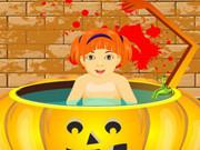 Little Baby Halloween Bathing