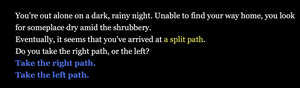 play A Split Path