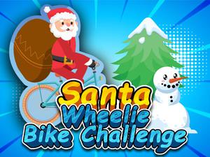 play Santa Wheelie Bike Challenge