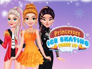 play Princesses Ice Skating Dress Up