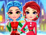 Rainbow Girls Christmas Outfits