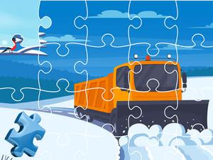 play Winter Trucks Jigsaw