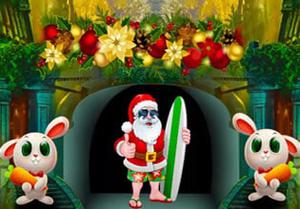 play Snow Surfing Santa