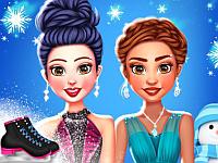 play Princess Winter Ice Skating Outfits