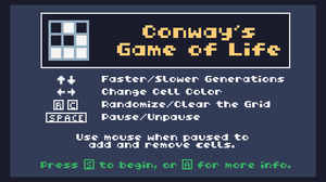 play Conway'S Game Of Life On Tic-80