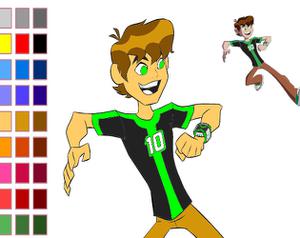 play Ben 10 Omniverse Coloring Game