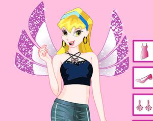 play Winx Stella Fans Dress Up Game