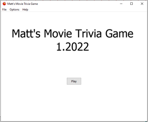 play Matt'S Movie Trivia Game 1.13.2022