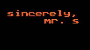 play Sincerely, Mr. S