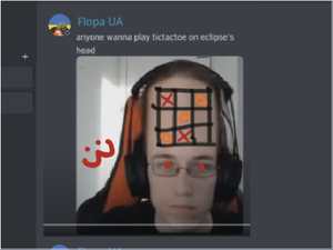 play Tictactoe On Enclipse'S Head