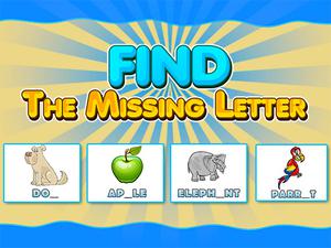 play Find The Missing Letter