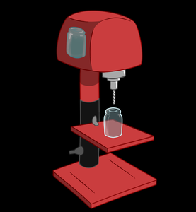 play Empty Jar Drill Press