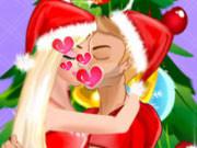 play Christmas Couple Kissing