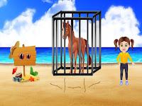 play G2M Beach Horse Escape Html5