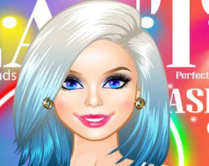 play Barbie Fashion Magazine Cover Model Make Over