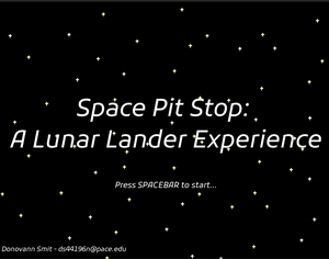 play Space Pit Stop: A Lunar Lander Experience
