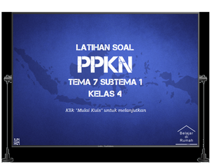 play Latihan Soal Kelas 4 - Ppkn - Tema 7 Subtema 1