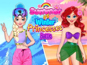 Summer Vs Winter Princesses Battle