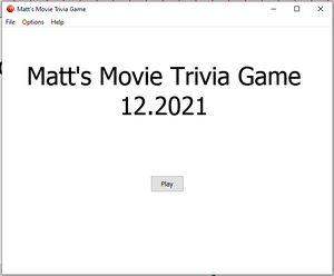 play Matt'S Movie Trivia Game 12.2021