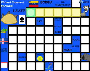play Pictured Crossword - 2022 February