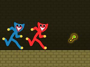 play Red And Blue Stickman Huggy