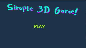 play Simple 3D Game