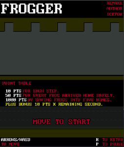 play Frogger (Gamejam - Unfinished)