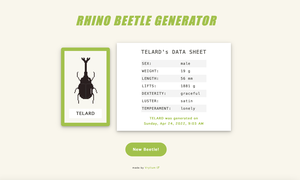 play Rhino Beetle Generator