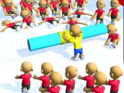 Push The Crazy Crowd : Stickman Clash 3D game