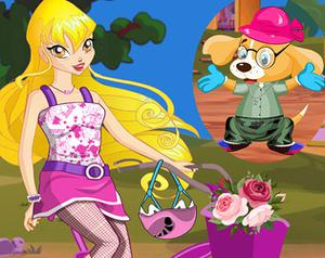 play Winx Stella And Puppy Dress Up Game