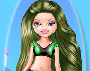 play Barbie Motorbiker Dress Up Game