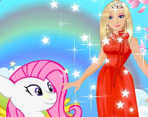 play Barbie And Pony Dressup Game