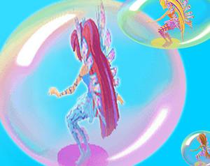 play Winx Bubble Race Game