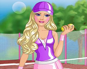 play Barbie Tennis Dress Up