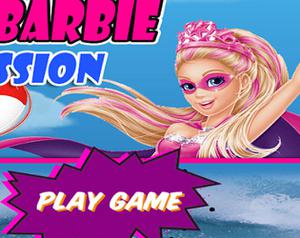 play Super Barbie Sea Mission Game