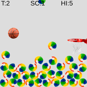 play Basketball With Beachball