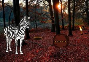 Autumn Zebra Forest Escape game