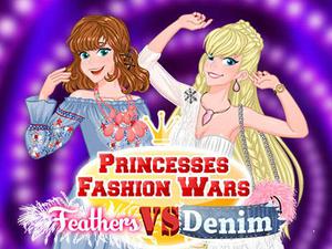 Princesses Fashion Wars Feathers Vs Denim game