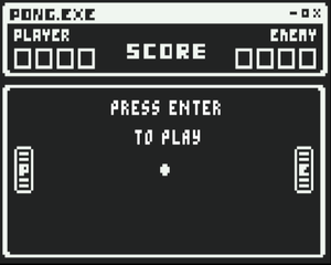 play Pong.Exe